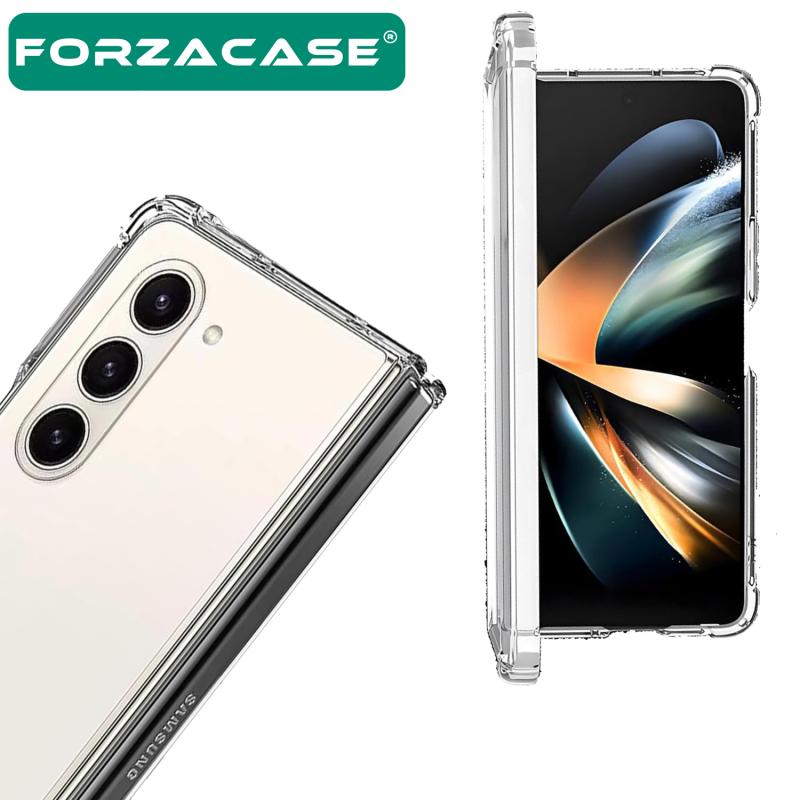 Forzacase%20Samsung%20Galaxy%20Z%20Fold6%20ile%20uyumlu%20Crystal%20Serisi%20Anti%20Shock%20Sert%20Silikon%20Kılıf