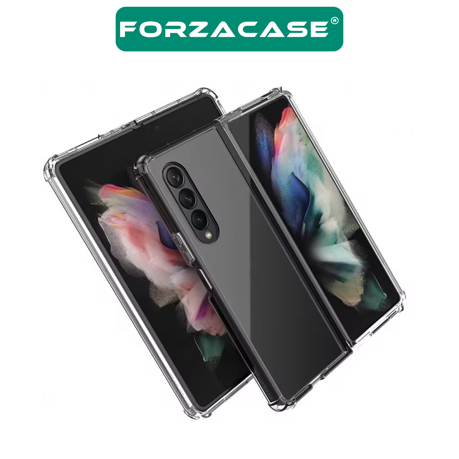 Forzacase%20Samsung%20Galaxy%20Z%20Fold6%20ile%20uyumlu%20Crystal%20Serisi%20Anti%20Shock%20Sert%20Silikon%20Kılıf