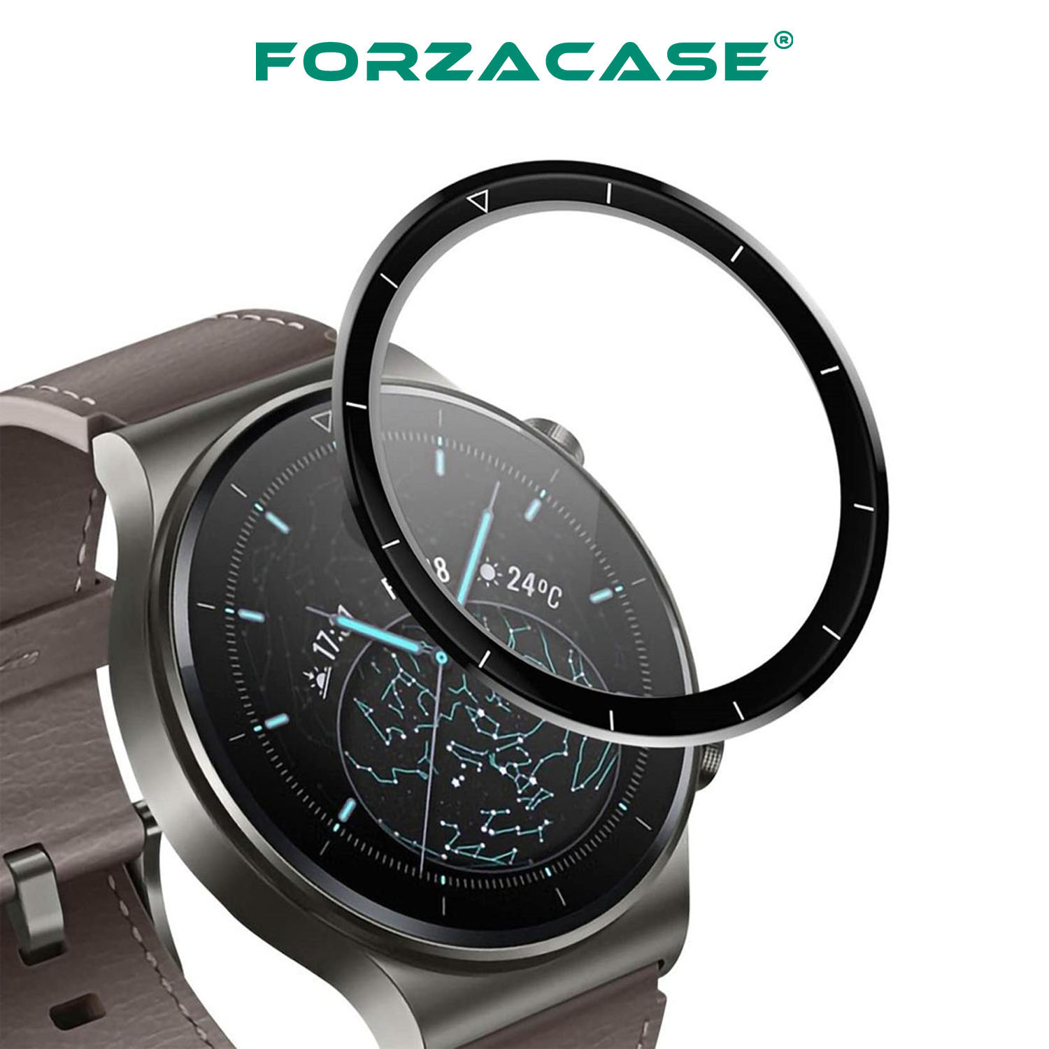 Forzacase%20Huawei%20Watch%20GT%202%20Pro%2046mm%20için%20Çerçeveli%20Tam%20Kaplayan%203D%20Pet%20Ekran%20Koruyucu%20Film%20-%20FC016