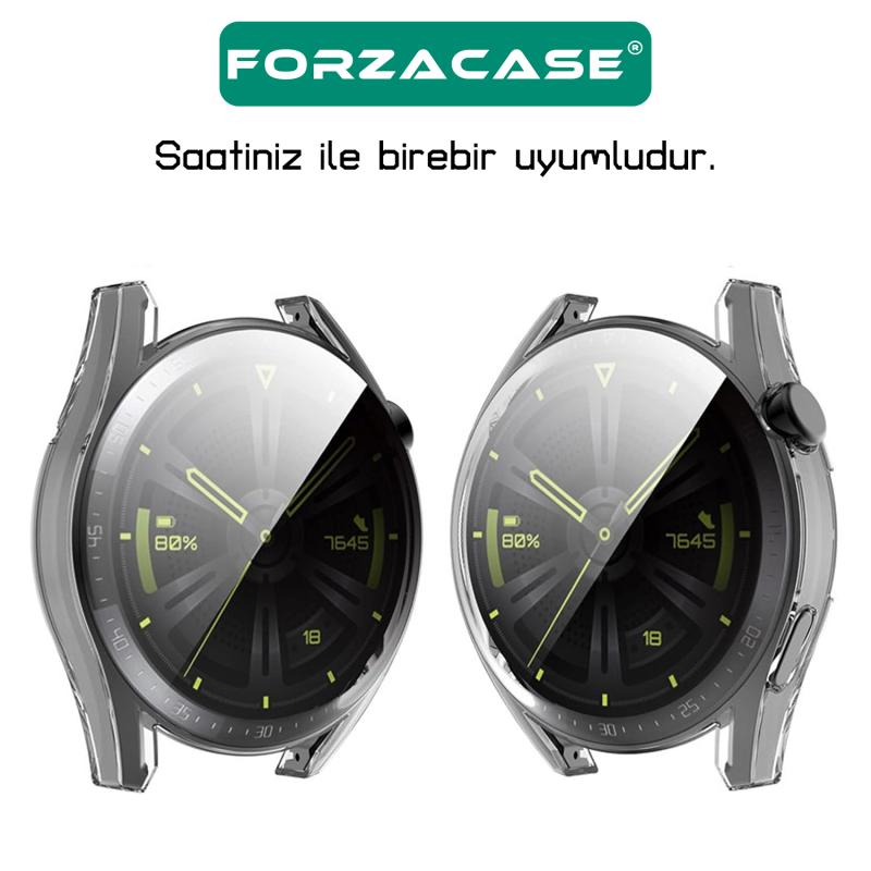 Forzacase%20Huawei%20Watch%20GT%203%2046mm%20ile%20uyumlu%20Önü%20Kapalı%20Ekran%20Korumalı%20Silikon%20Kılıf%20-%20FC010