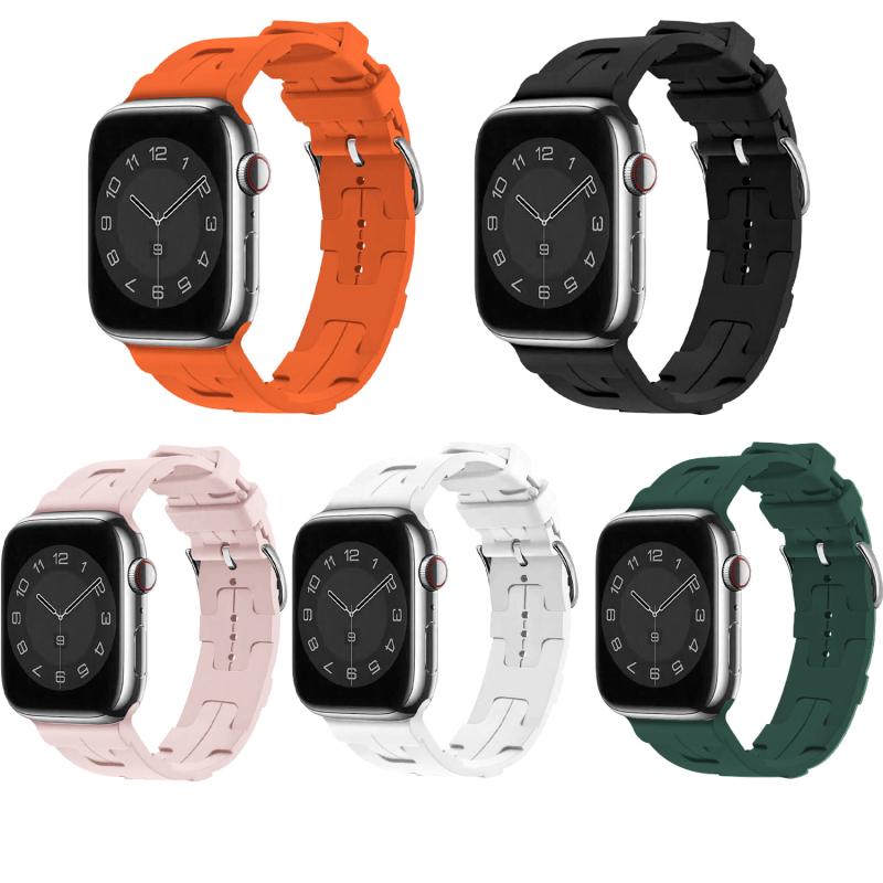 Forzacase%20Apple%20Watch%2038%20/%2040%20/%2041%20mm%20uyumlu%20Hermes%20Silikon%20Kordon%20Kayış%20-%20FC241