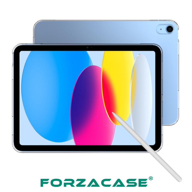 Forzacase%20iPad%2010.Nesil%2010.9%20inch%202022%20ile%20Uyumlu%20Silikon%20Kılıf%20Şeffaf%20-%20FC013