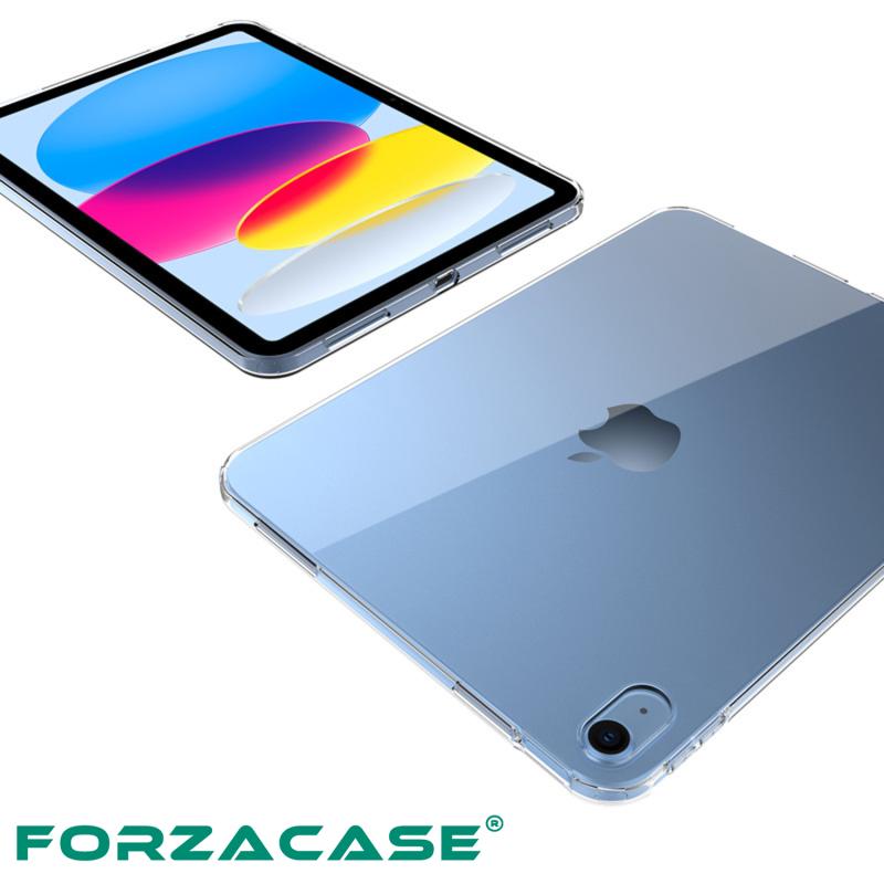 Forzacase%20iPad%2010.Nesil%2010.9%20inch%202022%20ile%20Uyumlu%20Silikon%20Kılıf%20Şeffaf%20-%20FC013