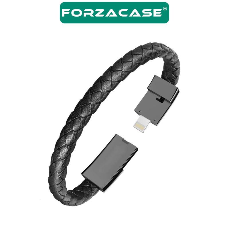 Forzacase%20USB%20to%20Lightning%20Deri%20Bileklik%20Şarj%20Data%20Kablosu%20PD%2066W%20-%20FC346