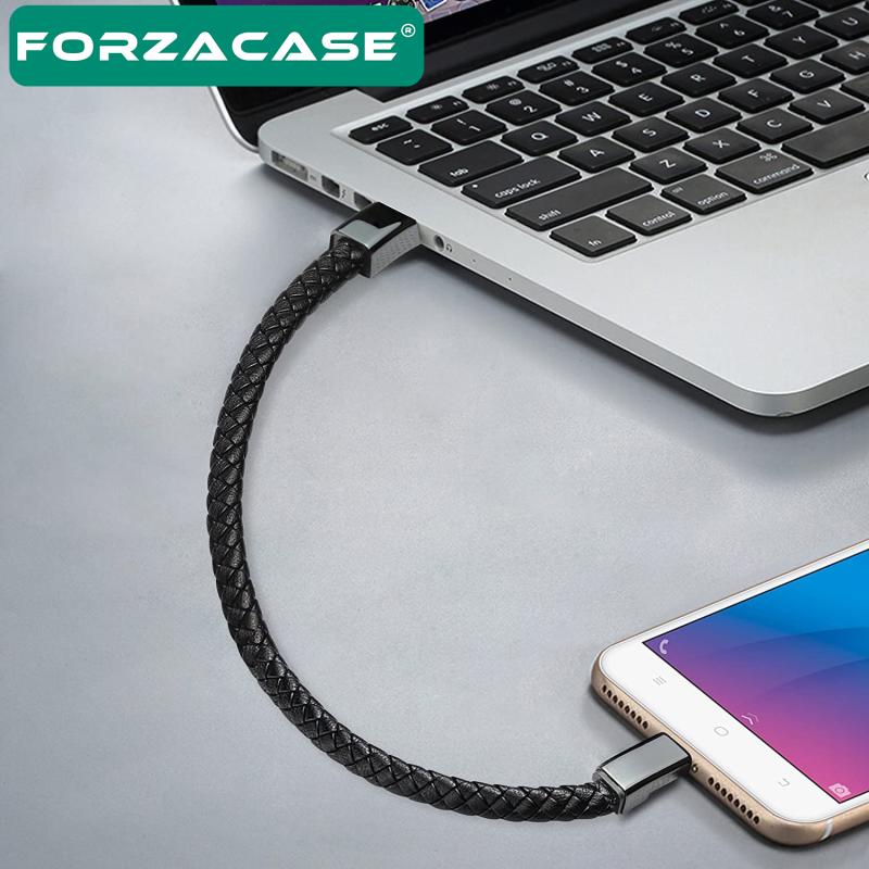 Forzacase%20USB%20to%20Lightning%20Deri%20Bileklik%20Şarj%20Data%20Kablosu%20PD%2066W%20-%20FC346