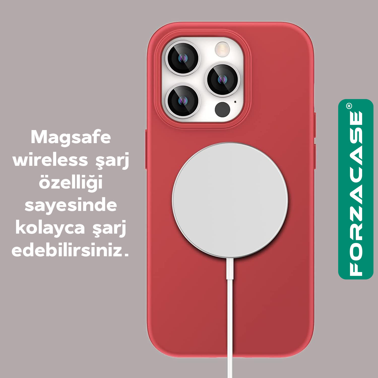 Forzacase%20iPhone%2016%20Pro%20ile%20uyumlu%20Velvet%20Serisi%20İçi%20Kadife%20Magsafe%20Şarj%20Özellikli%20Silikon%20Kılıf