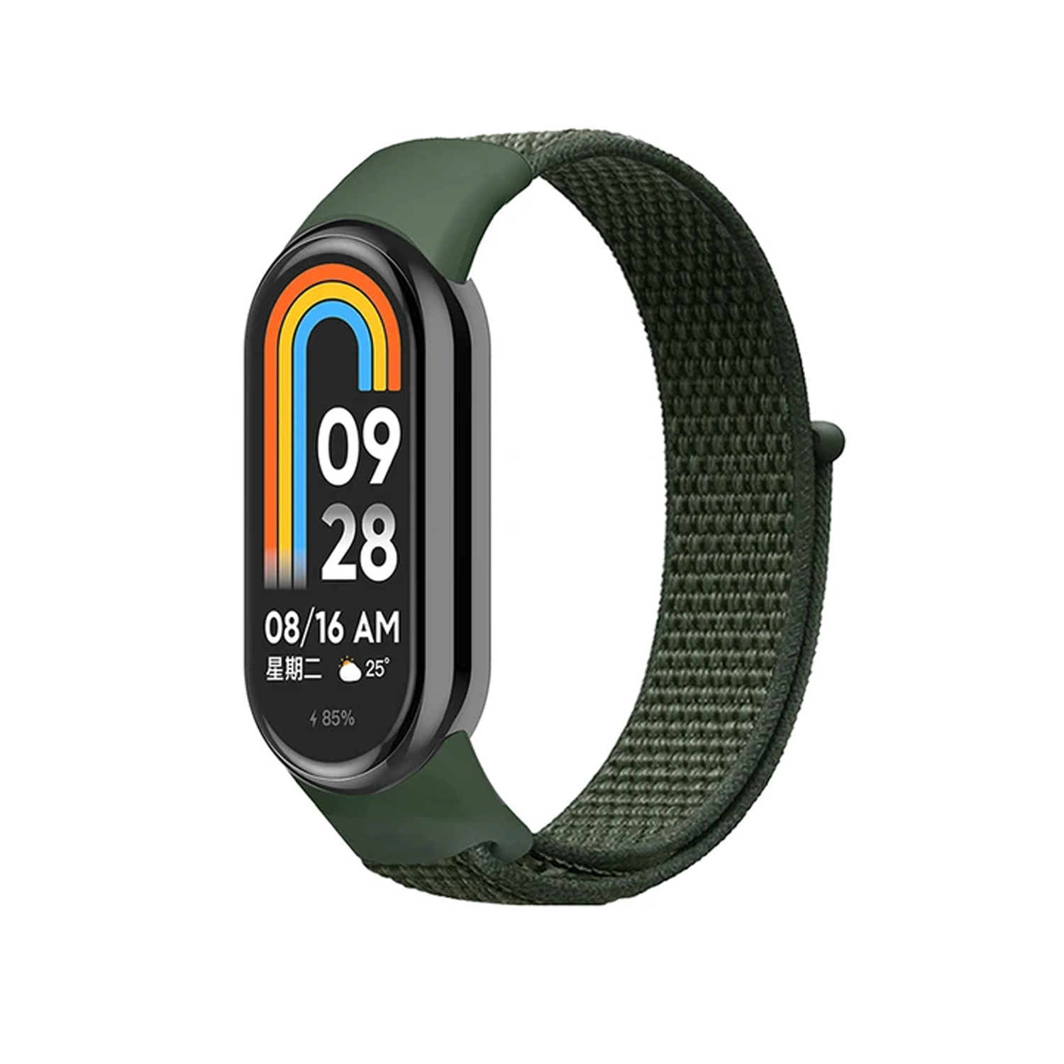 Forzacase%20Xiaomi%20Mi%20Band%209%20için%20Esnek%20Hasır%20Örgü%20Kordon%20Kayış%20-%20FC429