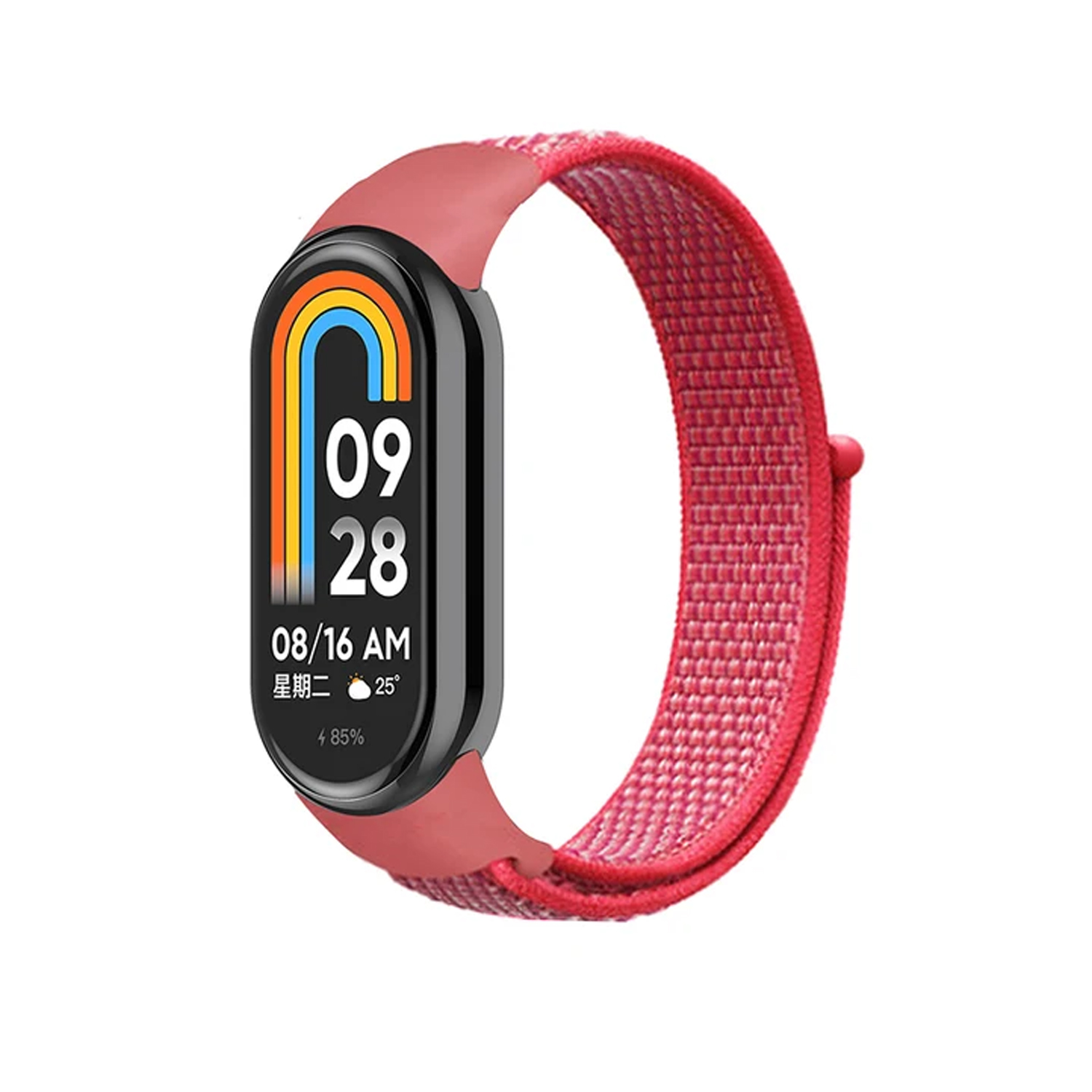 Forzacase%20Xiaomi%20Mi%20Band%209%20için%20Esnek%20Hasır%20Örgü%20Kordon%20Kayış%20-%20FC429