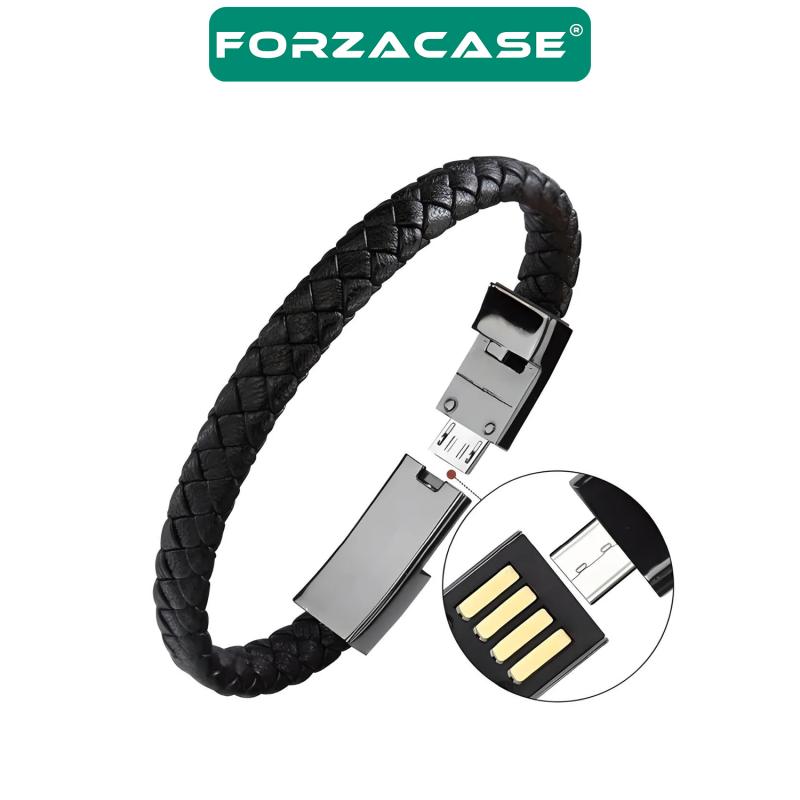 Forzacase%20USB%20to%20Micro%20Usb%20Deri%20Bileklik%20Şarj%20Data%20Kablosu%20PD%2066W%20-%20FC347