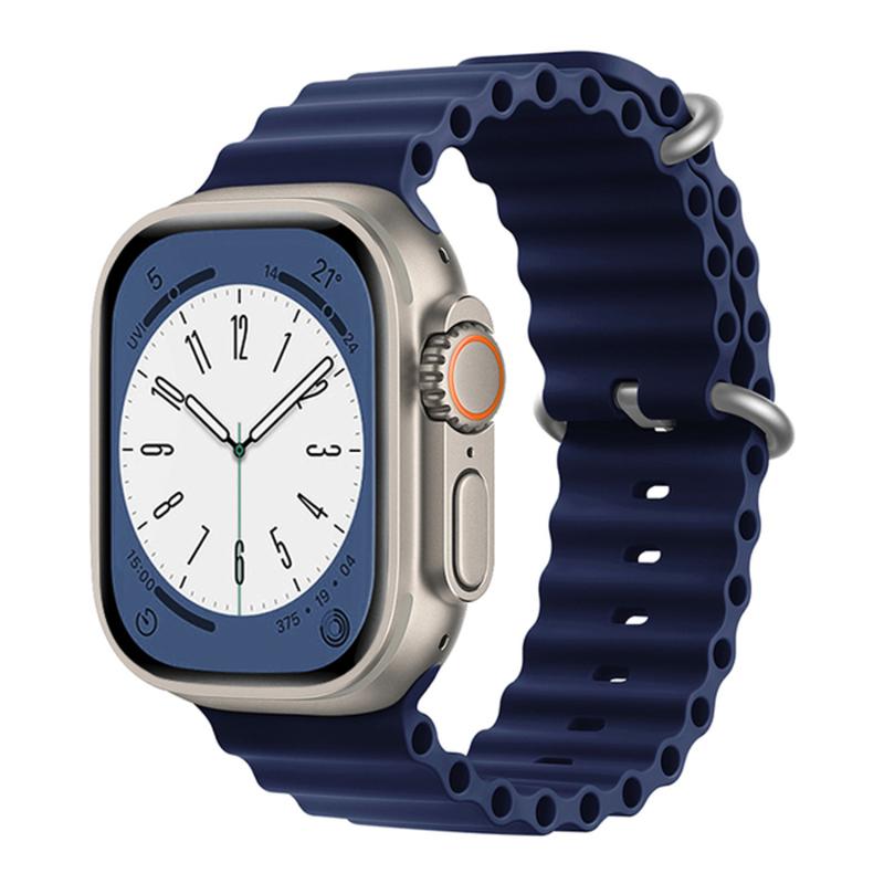 Forzacase%20Apple%20Watch%20Ultra%2049mm%20için%20Oluklu%20Ocean%20Silikon%20Kordon%20Kayış%20-%20FC007