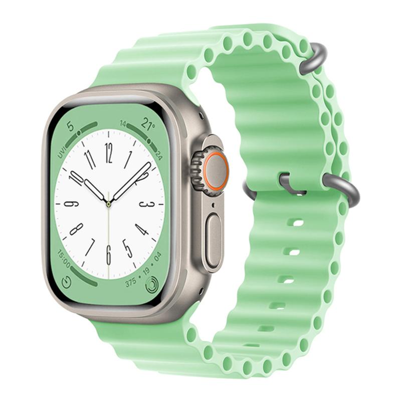 Forzacase%20Apple%20Watch%208%2041mm%20için%20Oluklu%20Ocean%20Silikon%20Kordon%20Kayış%20-%20FC006