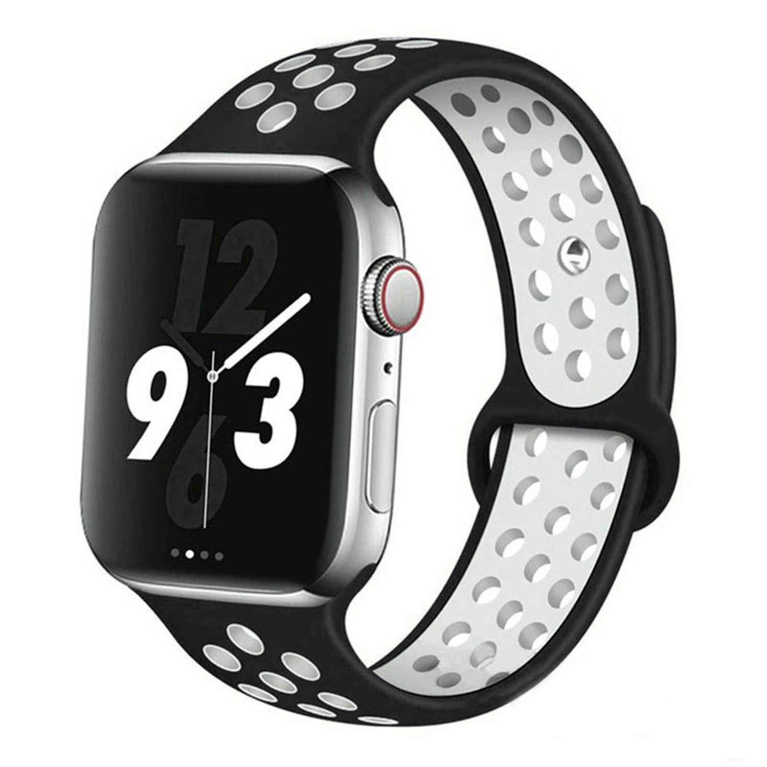 Forzacase%20Apple%20Watch%209%2041mm%20için%20Delikli%20Sportif%20Silikon%20Kordon%20Kayış%20-%20FC008