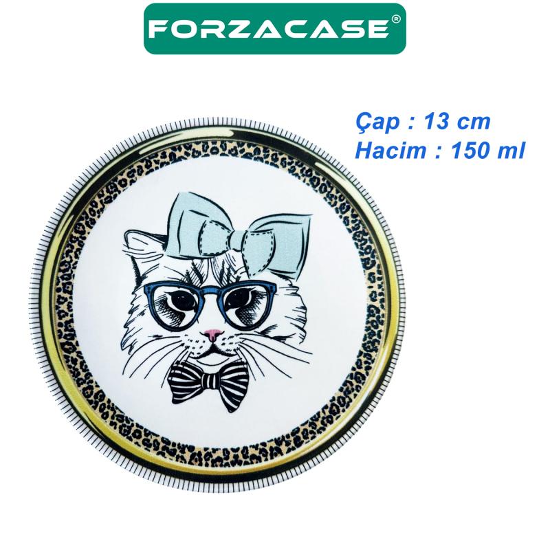 Forzacase%20Porselen%2013%20cm%20150%20ml%20Kedi%20Köpek%20Metal%20Mama%20ve%20Su%20Kabı%20-%20FC368