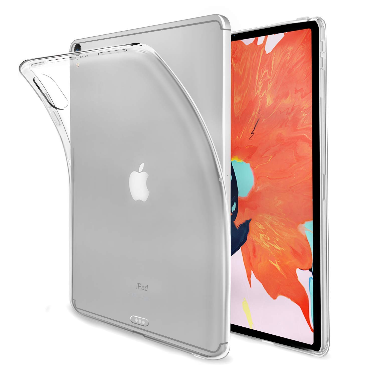 Forzacase%20iPad%20Pro%2012.9%20inch%202018%20ile%20Uyumlu%20Silikon%20Kılıf%20Şeffaf%20-%20FC013