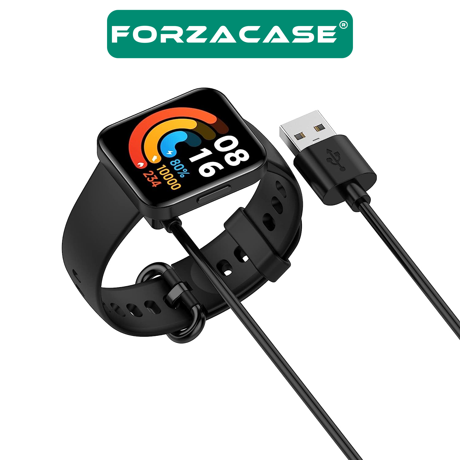 Forzacase%20Xiaomi%20Redmi%20Watch%202%20ile%20uyumlu%20USB%20Manyetik%20Şarj%20Kablosu%201%20metre%20-%20FC017