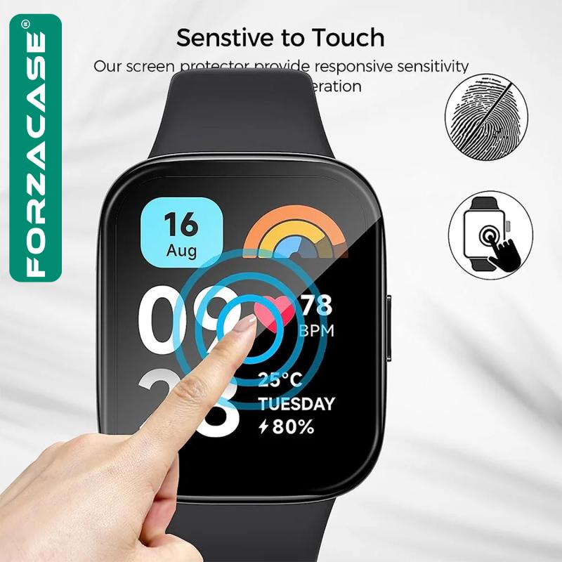 Forzacase%20Xiaomi%20Redmi%20Watch%203%20Active%20için%20Çerçeveli%20Tam%20Kaplayan%203D%20Pet%20Ekran%20Koruyucu%20Film%20-%20FC016