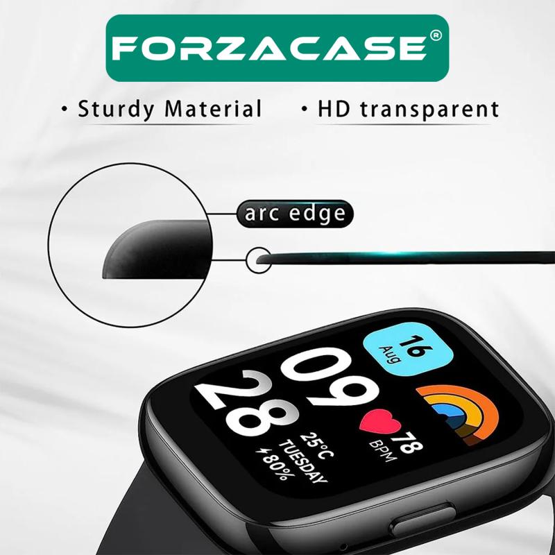 Forzacase%20Xiaomi%20Redmi%20Watch%203%20Active%20için%20Çerçeveli%20Tam%20Kaplayan%203D%20Pet%20Ekran%20Koruyucu%20Film%20-%20FC016