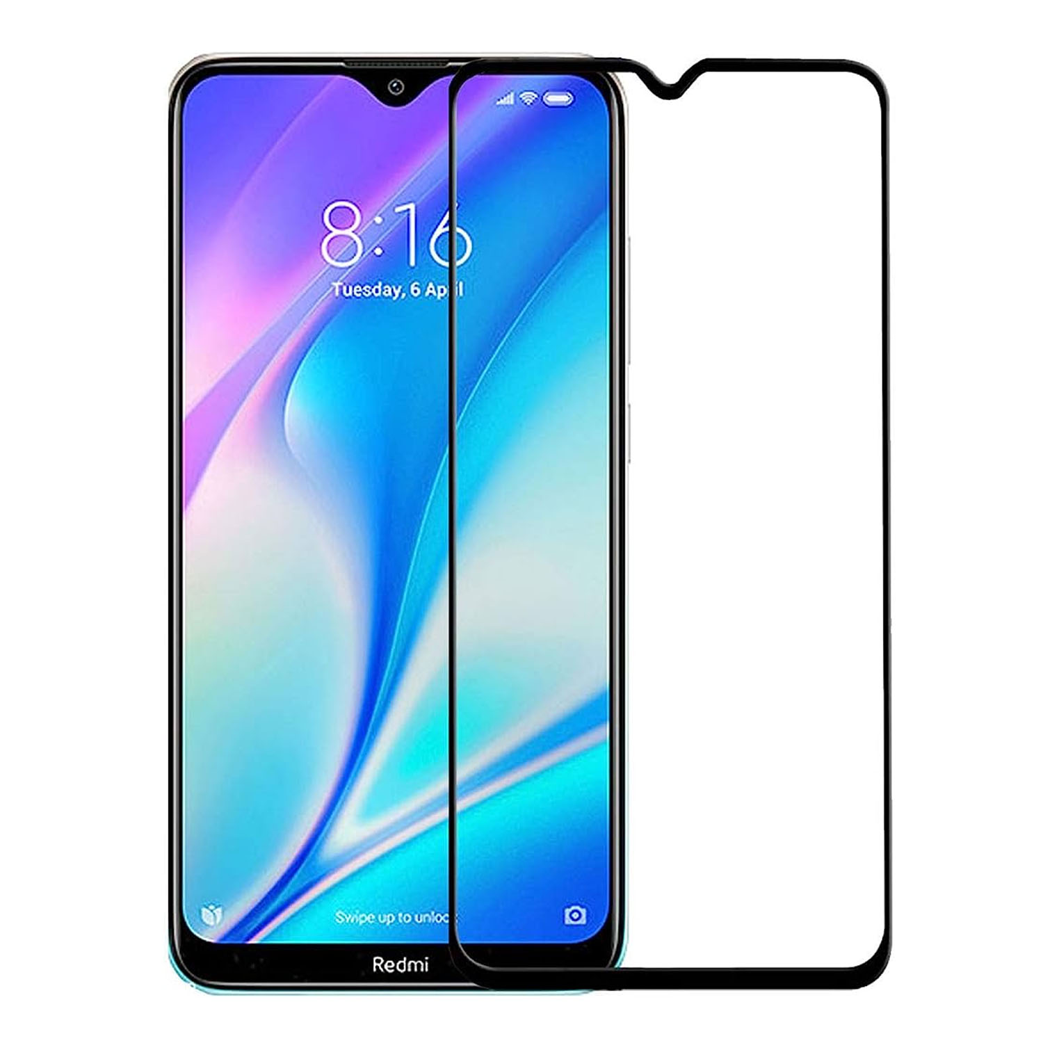 Forzacase%20Xiaomi%20Redmi%208%20/%208A%20ile%20uyumlu%20Çerçeveli%20Tam%20Kaplayan%20Temperli%20Ekran%20Koruyucu%20-%20FC003