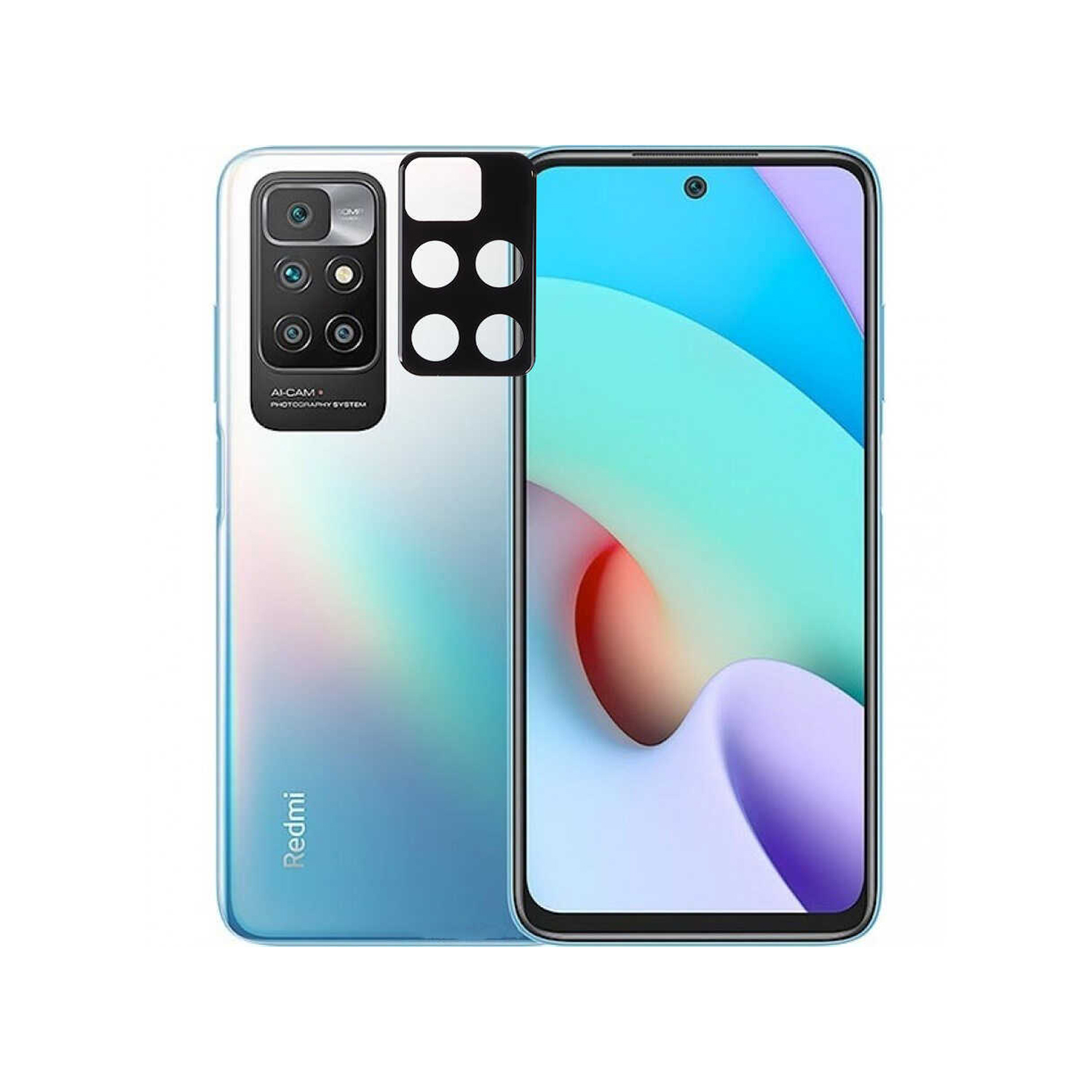 Forzacase%20Xiaomi%20Redmi%2010%20ile%20uyumlu%20Kamera%20Lens%20Koruma%20Halkası%20Siyah%20-%20FC377