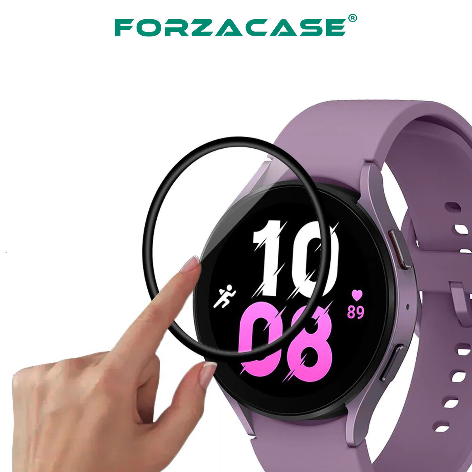 Forzacase%20Samsung%20Galaxy%20Watch%206%2040mm%20için%20Çerçeveli%20Tam%20Kaplayan%203D%20Pet%20Ekran%20Koruyucu%20Film%20-%20FC016