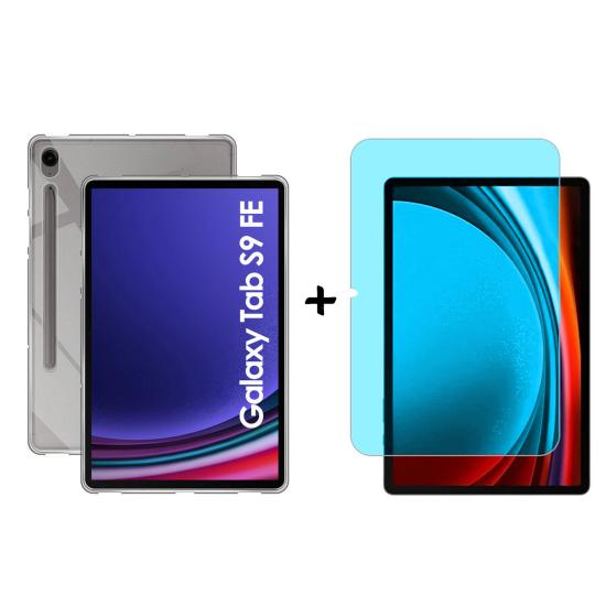 Forzacase Samsung Galaxy Tab S9 FE 10.9’’ X510 Silikon Kılıf + Nano Esnek Ekran Koruyucu Film - FC013