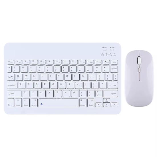 Forzacase Samsung Galaxy Tab S9 ile uyumlu Kare Tuşlu Bluetooth Kablosuz Klavye Mouse Seti - FC760