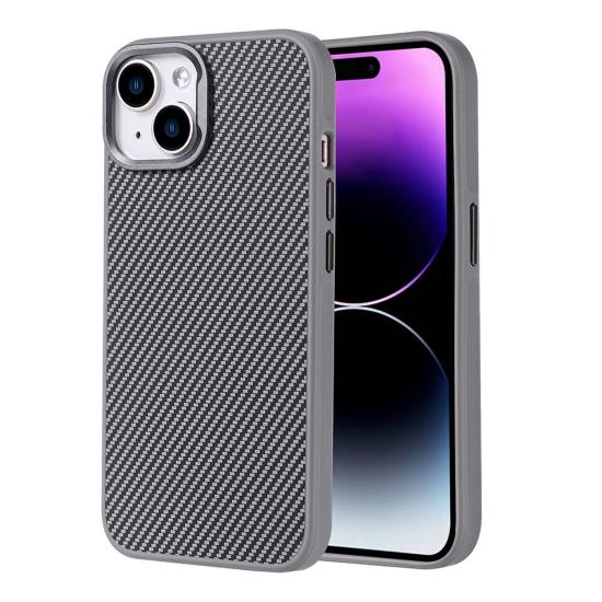 Forzacase iPhone 14 ile uyumlu Spectra Serisi Magsafe Özellikli Karbon Fiber Görünümlü Kılıf