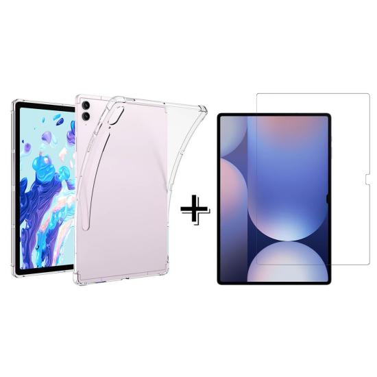 Forzacase Samsung Galaxy Tab S10 Ultra 14.6’’ Anti Shock Silikon Kılıf + Temperli Kırılmaz Cam FC014