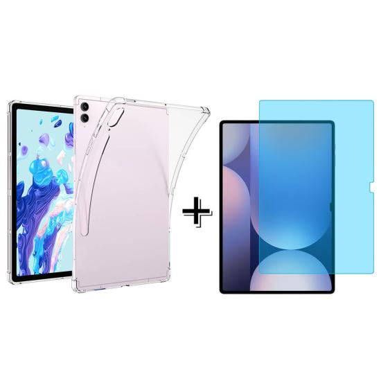 Forzacase Samsung Galaxy Tab S10 Ultra 14.6 Anti Shock Silikon Kılıf + Nano Ekran Koruma Filmi FC014