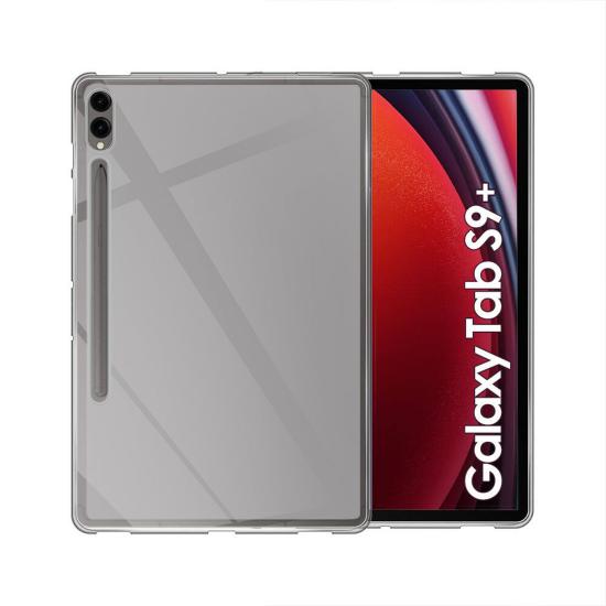 Forzacase Samsung Galaxy Tab S9 Plus 12.4 inch ile uyumlu Silikon Kılıf Buzlu Şeffaf - FC013