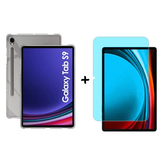 Forzacase Samsung Galaxy Tab S9 11’’ X710 için Silikon Kılıf + Nano Esnek Ekran Koruyucu Film - FC013