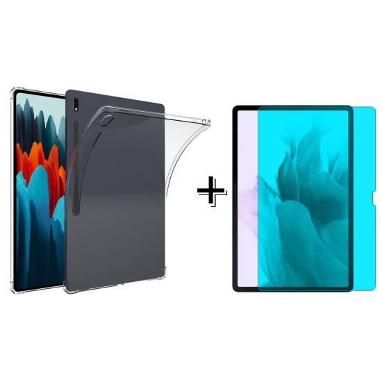 Forzacase Samsung Galaxy Tab S7 T870 11’’ Anti Shock Silikon Kılıf + Nano Ekran Koruma Filmi - FC014