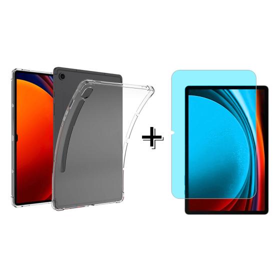 Forzacase Samsung Galaxy Tab S9 FE 10.9’’ Anti Shock Silikon Kılıf + Nano Ekran Koruma Filmi - FC014