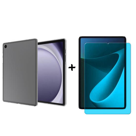 Forzacase Samsung Galaxy Tab A9 8.7 inch için Silikon Kılıf + Nano Esnek Ekran Koruyucu Film - FC013