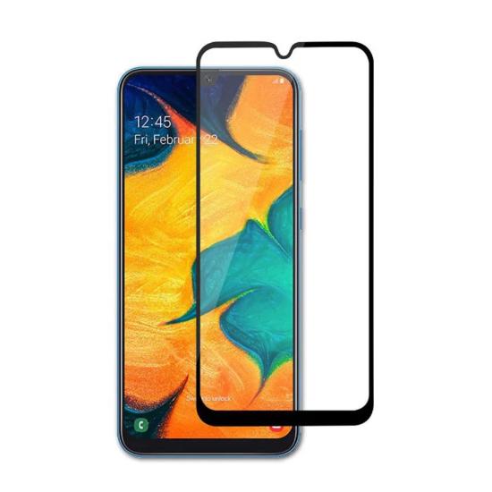 Forzacase Samsung Galaxy A30 ile uyumlu Çerçeveli Tam Kaplayan Temperli Ekran Koruyucu - FC003