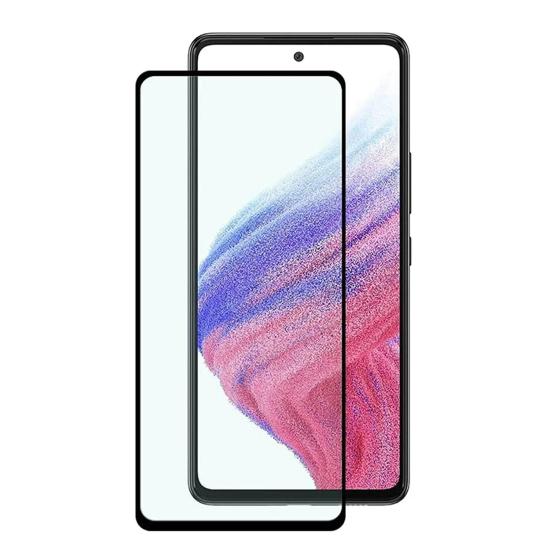 Forzacase Samsung Galaxy A53 5G ile uyumlu Çerçeveli Tam Kaplayan Temperli Ekran Koruyucu - FC003