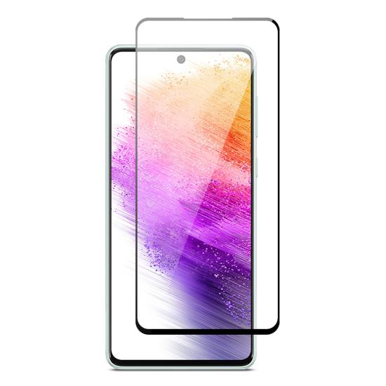 Forzacase Samsung Galaxy A73 ile uyumlu Çerçeveli Tam Kaplayan Temperli Ekran Koruyucu - FC003