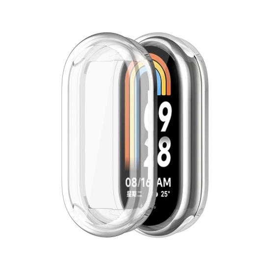 Forzacase Xiaomi Mi Band 9 ile uyumlu Önü Kapalı Ekran Korumalı Silikon Kılıf - FC010