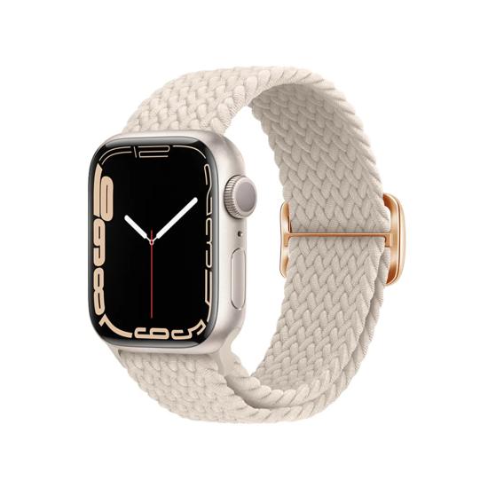 Forzacase Apple Watch 9 45mm için Hasır Örgü Kordon Kayış - FC164