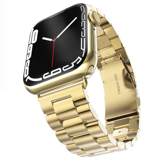 Forzacase Apple Watch 10 Series 46mm ile uyumlu Metal Bakla Kordon Kayış - FC179