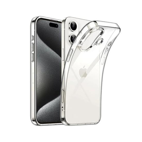 Forzacase iPhone 16 uyumlu Soft Slim Serisi Şeffaf Silikon Kılıf - FC194