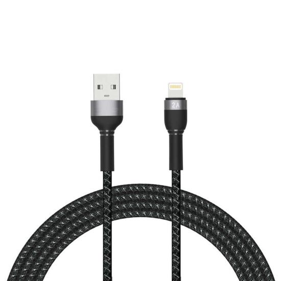 Forzacase iPhone iPad için Hydra Serisi Örgülü Lightning USB Şarj ve Data Kablosu 2A 2 metre - FC309