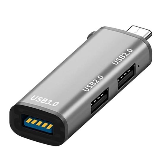 Forzacase Type-C to USB 3.0 Çoğaltıcı Hub 3in1 OTG Adaptör - FC446