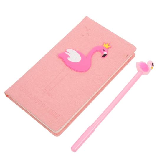 Forzacase Flamingo Desenli Defter + Flamingo Tükenmez Kalem - FC726