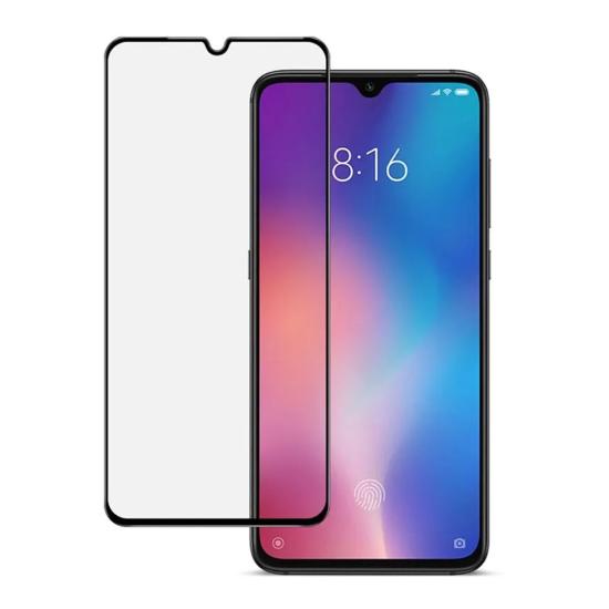 Forzacase Xiaomi Mi 9 ile uyumlu Çerçeveli Tam Kaplayan Temperli Ekran Koruyucu - FC003