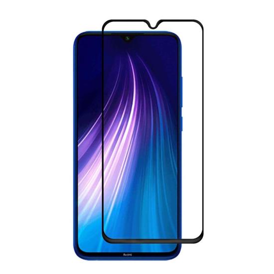 Forzacase Xiaomi Redmi Note 8 ile uyumlu Çerçeveli Tam Kaplayan Temperli Ekran Koruyucu - FC003