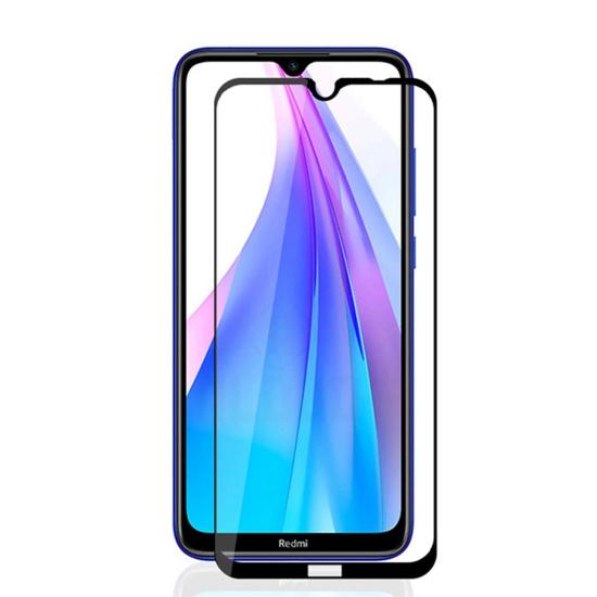 Forzacase Xiaomi Redmi Note 8T ile uyumlu Çerçeveli Tam Kaplayan Temperli Ekran Koruyucu - FC003