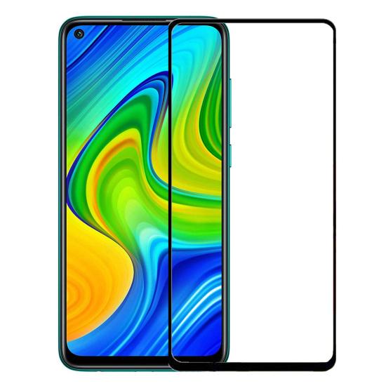 Forzacase Xiaomi Redmi Note 9 ile uyumlu Çerçeveli Tam Kaplayan Temperli Ekran Koruyucu - FC003