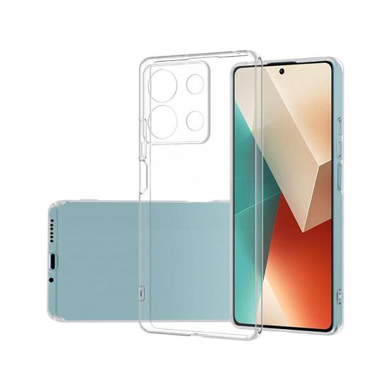 Forzacase Xiaomi Redmi Note 13 Pro 5G uyumlu Soft Slim Serisi Şeffaf Silikon Kılıf - FC194