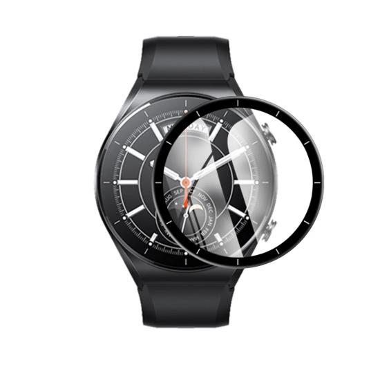 Forzacase Xiaomi Watch S1 için Çerçeveli Tam Kaplayan 3D Pet Ekran Koruyucu Film - FC016